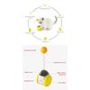 1 Pc Electric Sound Tumbler Balance Car Catnip Cat Toy Teasing Stick Yellow