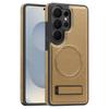 Shockproof Magnetic Leather Phone Case For Samsung Galaxy S23 S24 S25 S26 Plus Ultra FE Edge Invisible Fold Bracket Cover