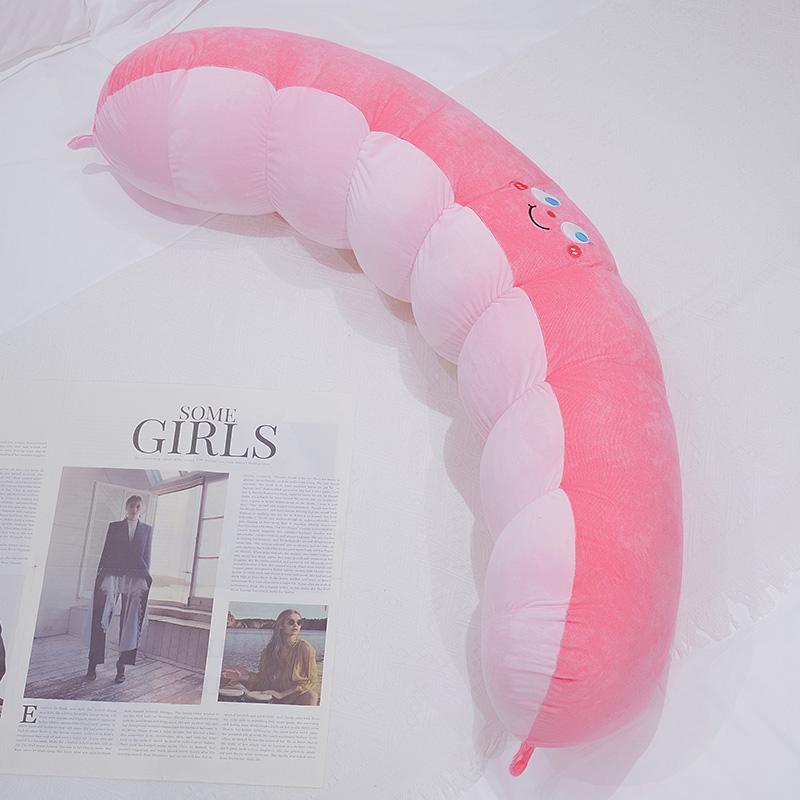 110Cm/130Cm Cartoonish Pea Filled Long Soft Backrest Gentle Chubby Comfortable Pea Huggable Bolster Comforting Naptime Cushion Suitable For Family