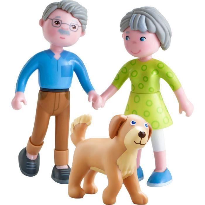 Little Friends poupées de maison de poupée grands-parents 12 cm 3-pièces