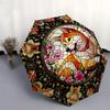 Color Retro DogThemed Automatic Opening and Closing Umbrella - 8 Ribs, Suitable for Leisure and Going Out, Outdoor Accessory, Gothic Style,