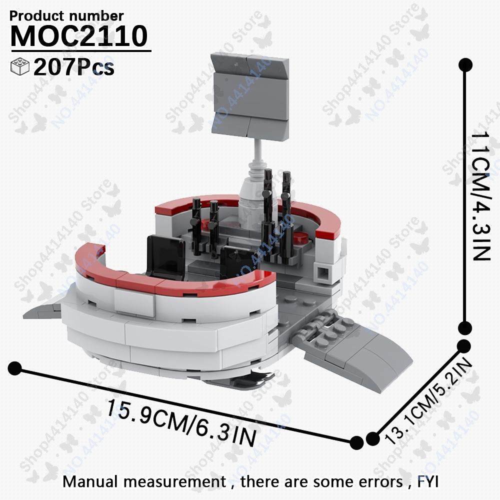 MOOXI Space Wars Movie Throne Military Conference Room Scenario Model Building Block DIY Diorama Bricks For Kids Montessori Toys