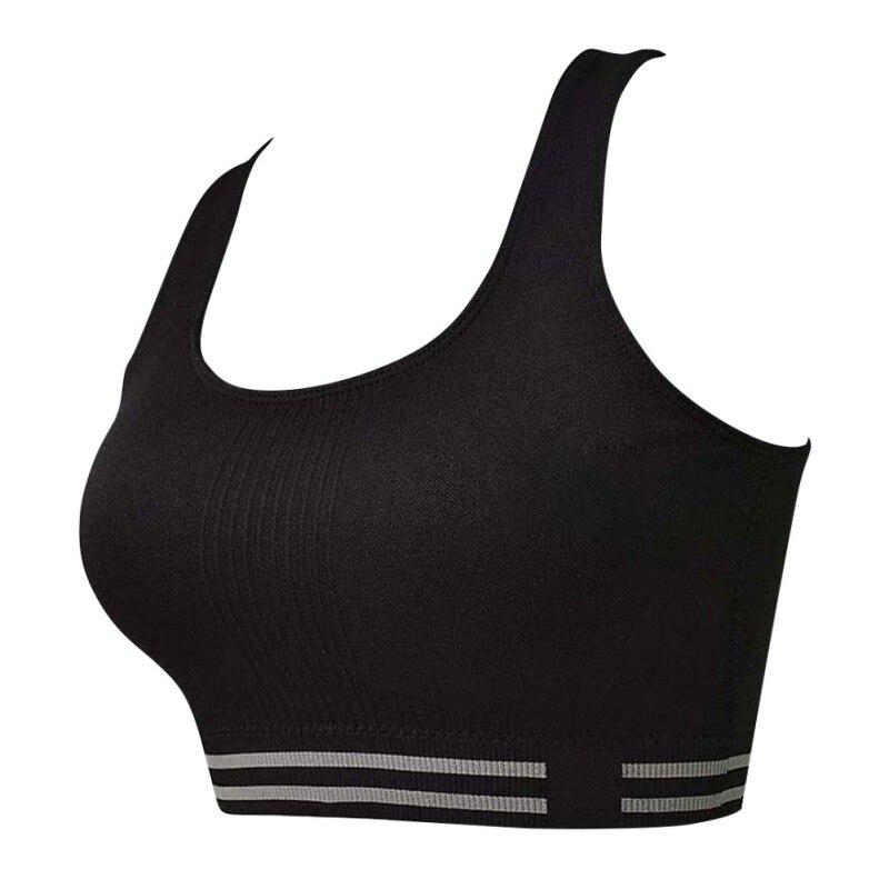 Women Professional Sport Bra  Quick Drying Fitness Padded Stretch Workout Bra Gym Training Running Tank Vest Underwear