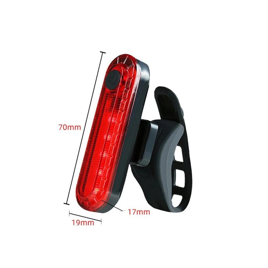 4-Mode USB Bike Light Red