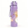 1PC Bicycle Wild Flower Art 750ml Color Plastic Sports Water Bottle Leakproof Flip Straw Lid Suitable for Sports Office Home Use