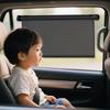 Car Privacy Drapery Car Side Window Shade Single-Touch Retractable UV Protection Automobile Interior Accessories For Hot Weather