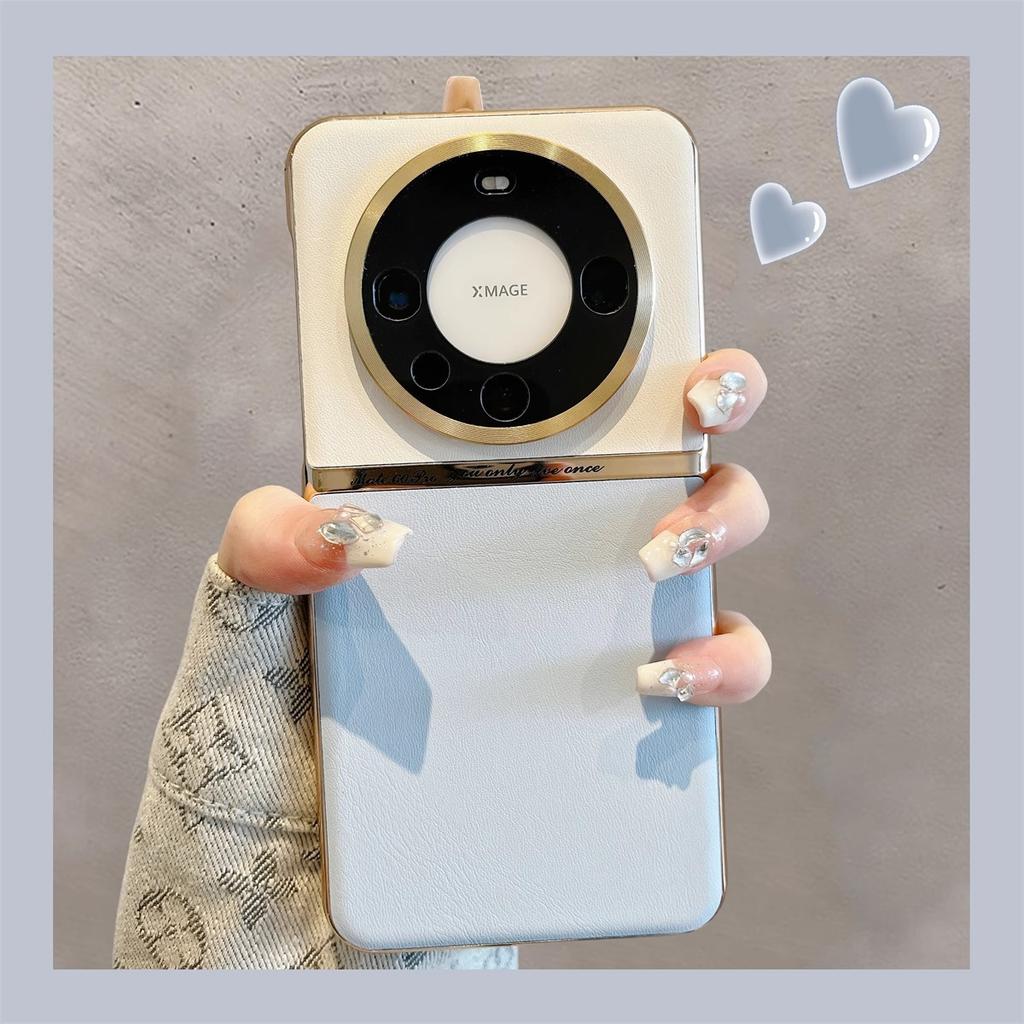 Huawei Mate70pro Mobile Phone Case Coloring Leather Suitable for MATE60 Advanced Electroplating Protective Case Mate40PRO