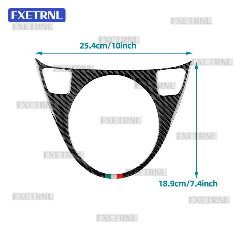 For Fiat 500 2008-2015/Abarth 595/695/595C/695C 2012 2013 2014 2015 AT MT Car Gear Shift Sticker Soft Carbon Fiber Tricolor Trim