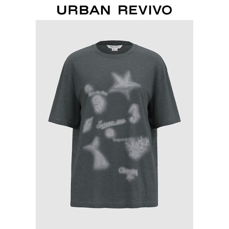 UR 2025 Women s Gradient Ocean Print T-Shirt S
