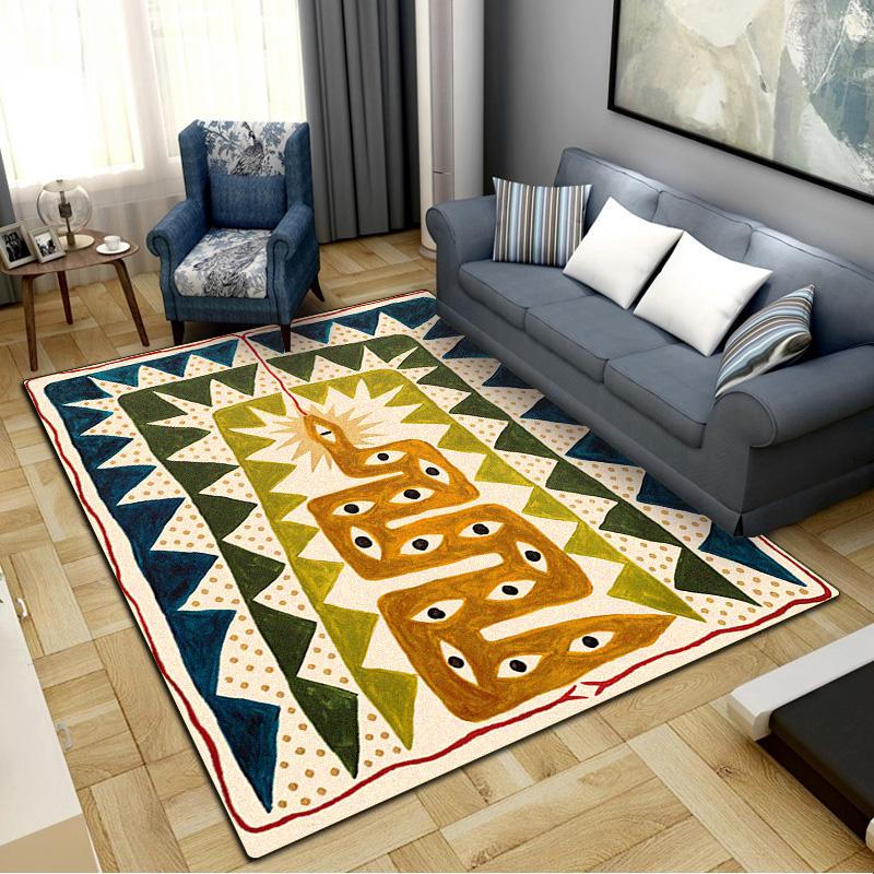 Abstract Art Carpet Rug for Living Room Bedroom Home Sofa Decoration,Kids Play Non-slip Floor Mat