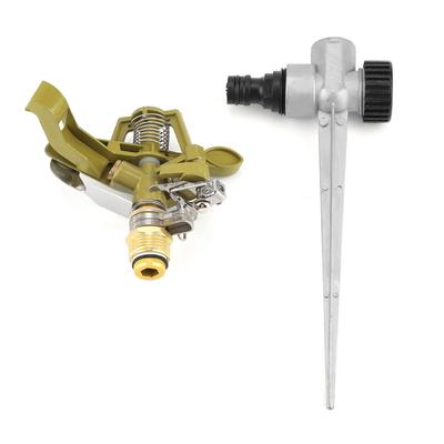 360  Degrees  Zinc Alloy Ground Insert   Zinc Sprink Water Watering Sprinkler Sprayer Lawn Garden Yard