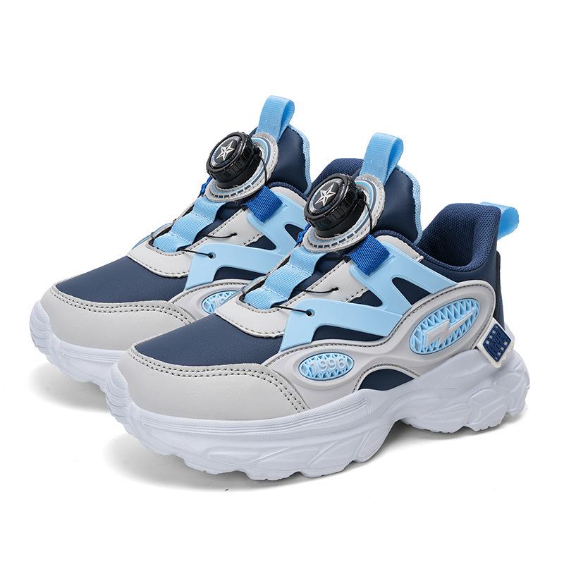 Boys and children's sports shoes and shoes 2025 autumn new mesh breathable dad shoes medium and older boys running shoes