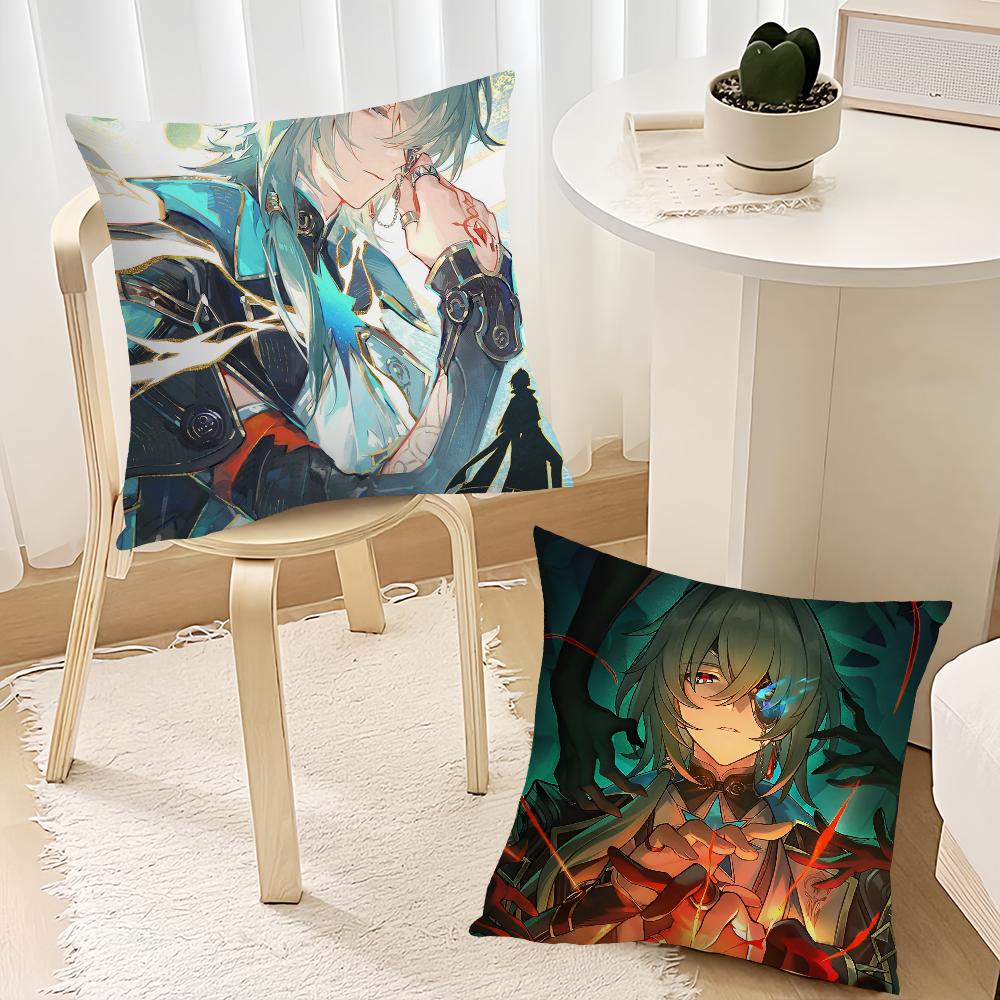 Anaxa Game Honkai Star Rail Cushion Cover Cushion Room Bedroom Headboard Sofa Living Backrest Nap Time Pillow Case