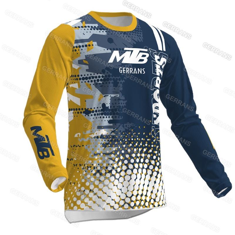 MTB Long-sleeve Cycling Jersey Breathable Quick-dry Outdoor Sports Top for Mountain Biking