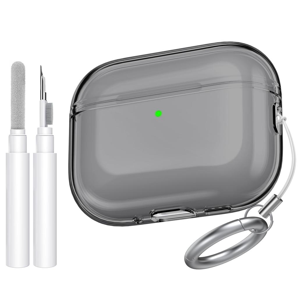 2025 for Airpods Pro 3 Case Clear Glitter Sparkle Bling Case for Airpods Pro 3 Case Cover with Cleaning Kit for Airpods Pro 3