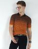 MONTE CARLO Men's Regular Fit Self Designed Half Sleeve Polo T-Shirt