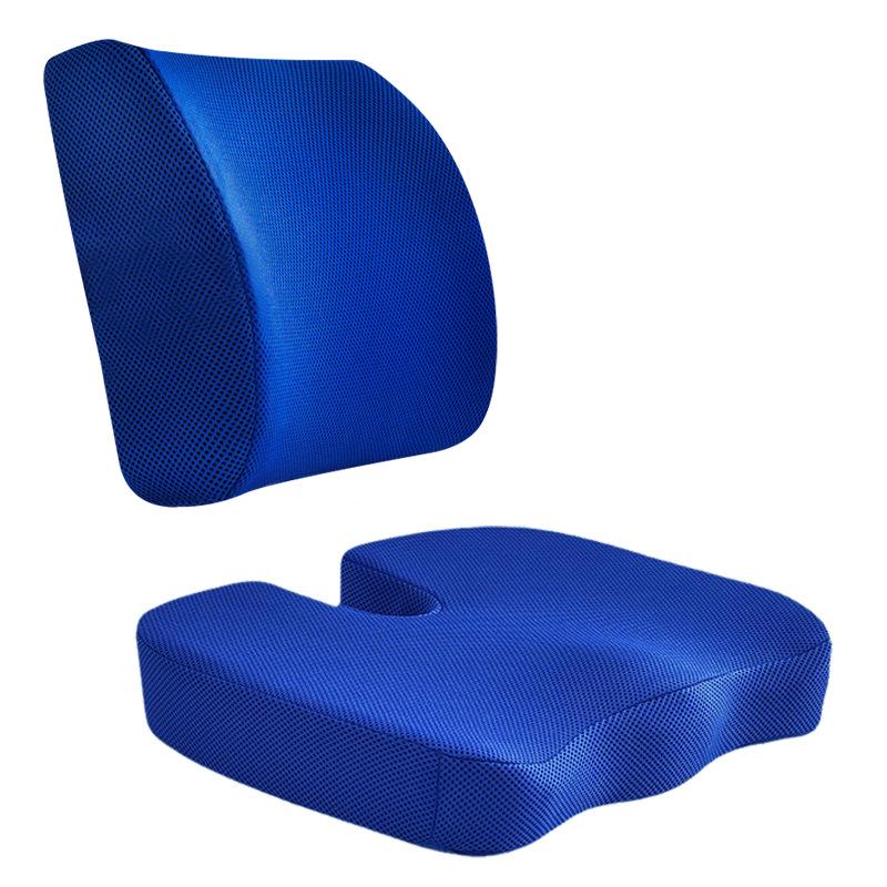 Dual-Season Memory Foam Chair Cushion for Long Sitting