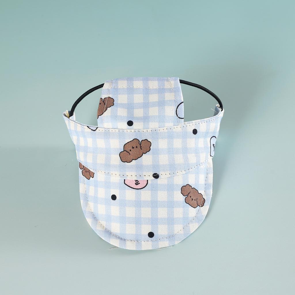 Pet Outdoor Denim Sun Hat Cat Small Medium Large Dog Baseball Cap Embroidered Cartoon Cute Shiba Inu Headwear Hat