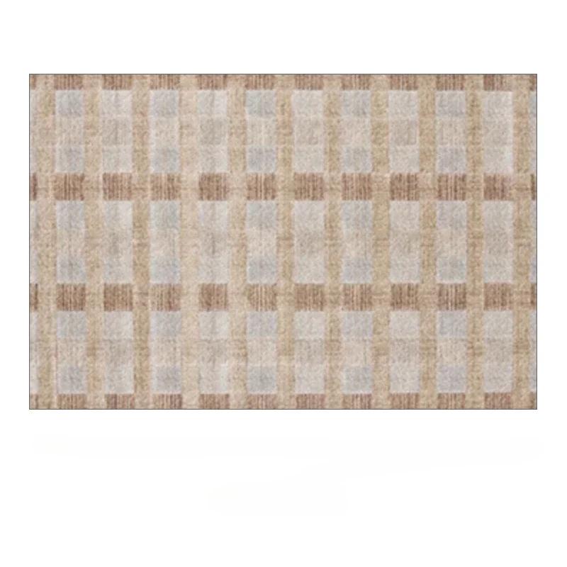 

Vintage Plaid Area Rug – Colorful Geometric Design Non-Slip Carpet, Soft Machine Washable Floor Mat for Living Room Bedroom 60*90cm