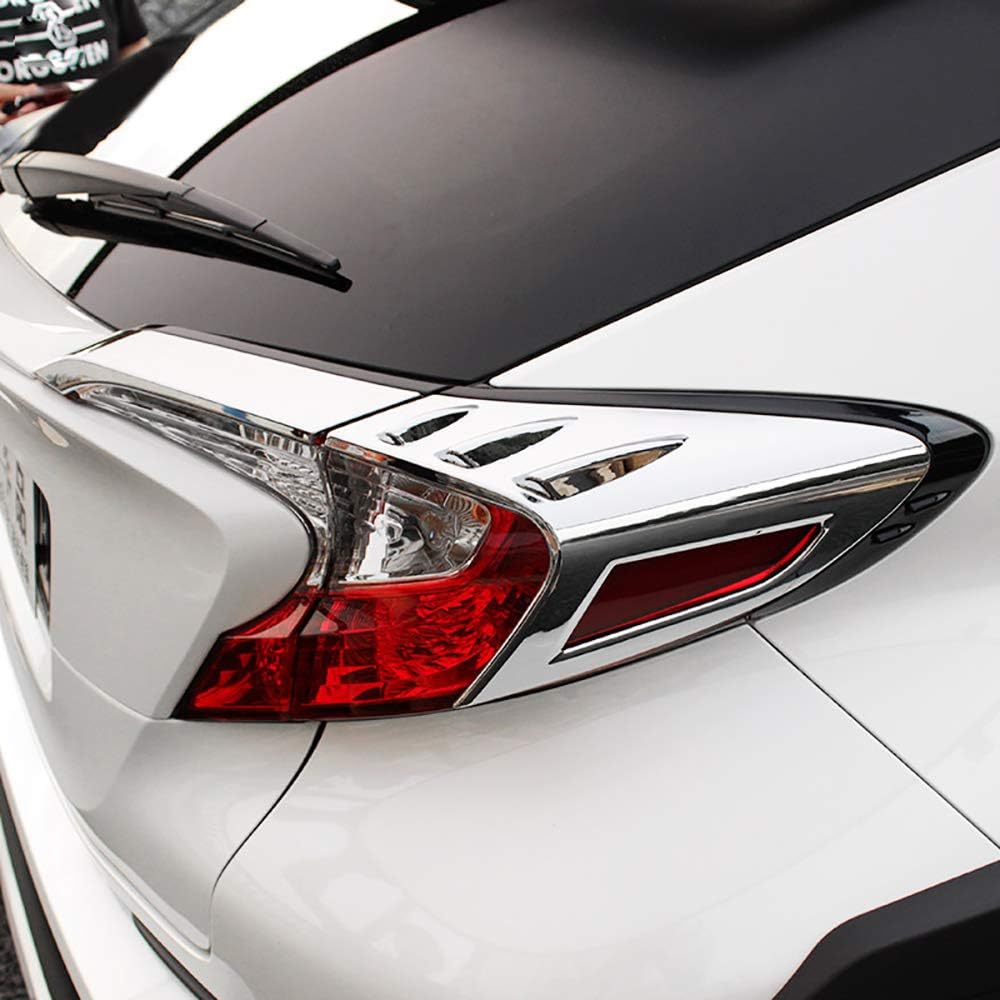 Kadore for Toyota CHR C-HR 2018-2024 Chrome Tail Light Lamp Cover Trim Bezels 4-pc