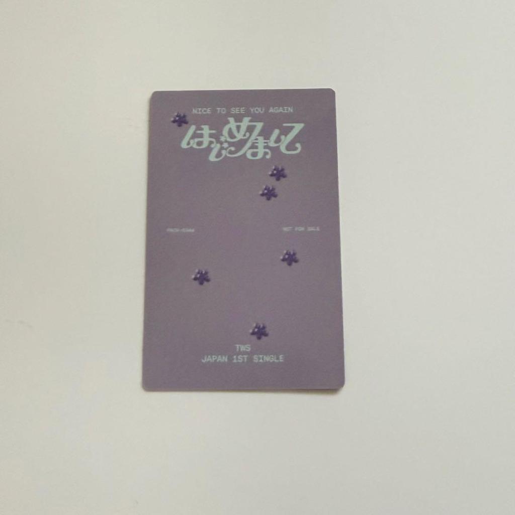 [USED] TWS Nice to meet you Trading Card Unit