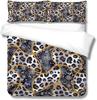 Polyester Quilt Cover Pillowcase Two Or Three-Piece Set 3D Digital Printing Leopard Print Series