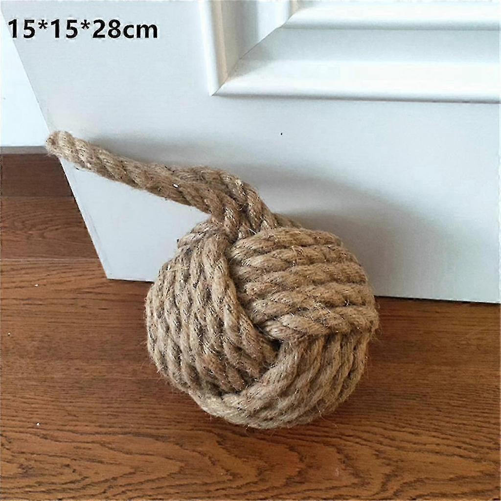 6inch Monkey Fist Rope Door Stopper Nautical Knot Decor for Tablecloth