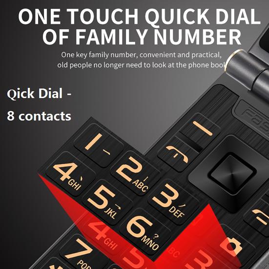 G10-C Keypad Phone High Resolution Dual Display Screen Dual-Card Dual-Standby Mini Large