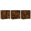 VidaXL Buffets 3 Pcs Smoked Oak Engineered Wood 3190194