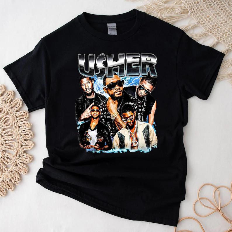 Vintage Usher 90s Shirt, Retro Usher Graphic Tee Unisex T-Shirt XXXXL