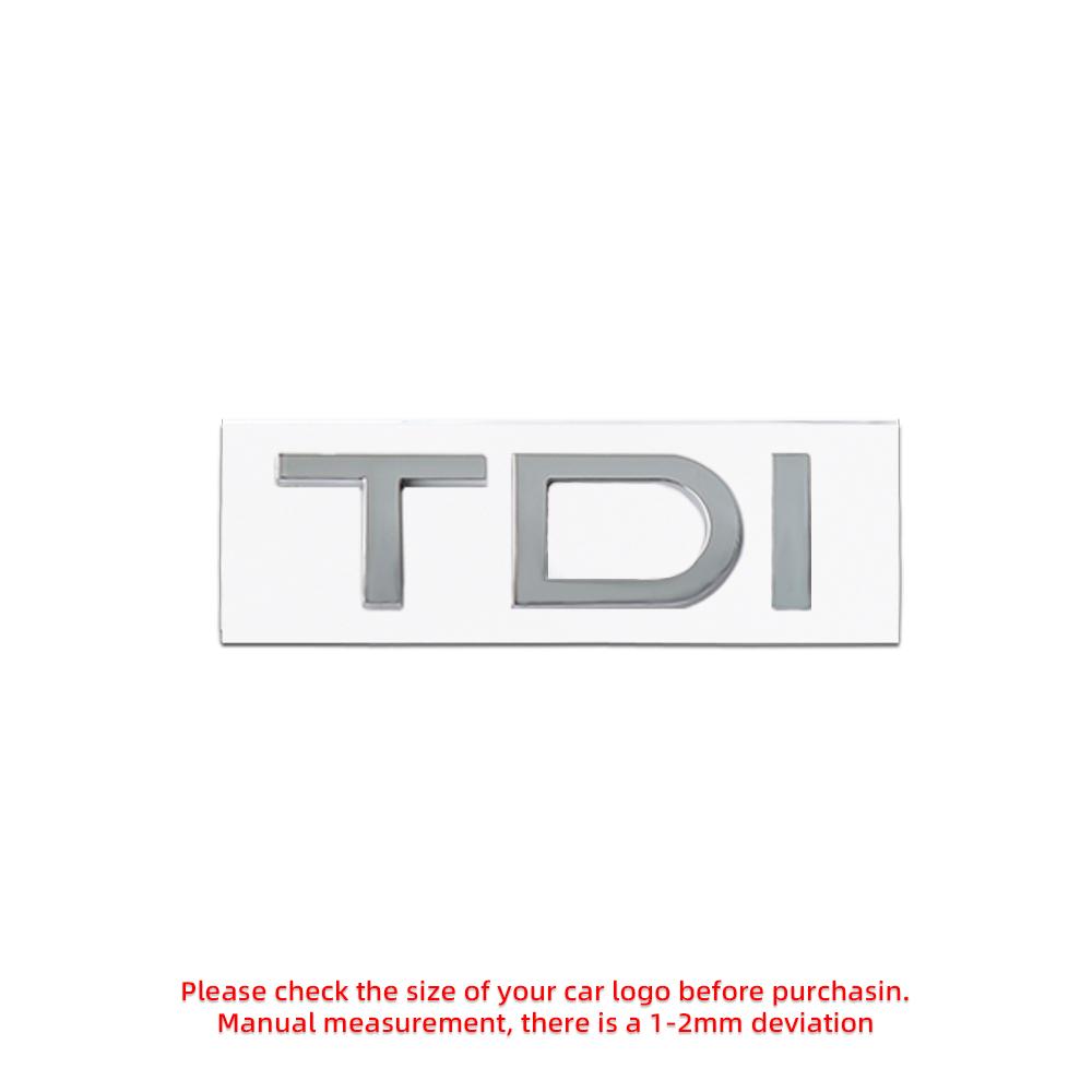 Car Stickers 3D Metal Letters TDI Emblem Logo Badges Accessories For Volkswagen VW Golf TDI Caddy K79 Scirocco Beetle CC Touareg MK4