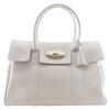 Mulberry Bayswater Tote Tasche HH6592/736W160 Kreide Starkes Korn graues Leder Damen Gebraucht
