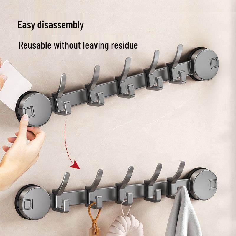 Traceless Suction Cup Wall Hook, No-Punch Strong Vacuum Hook for Door and Bathroom Storage