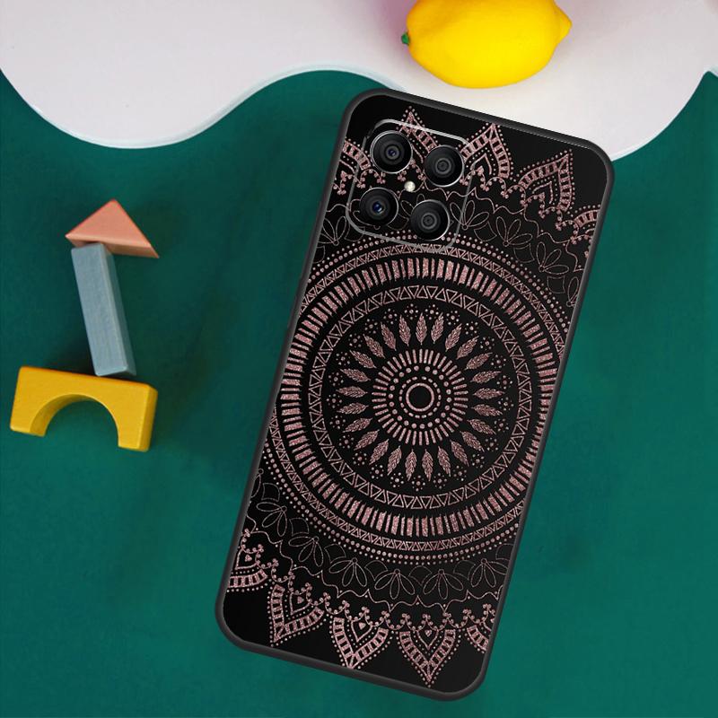 Mandala Flower Case For Honor Magic 7 5 6 Lite Honor 200 Pro 50 70 90 Lite X9a X8a X8 X9 X8b X9c X9b Cover