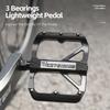 WEST BIKING YP0802126 1 Pair Bike Pedals Triple Bearing Aluminum Alloy MTB Bicycle Foot Pedals