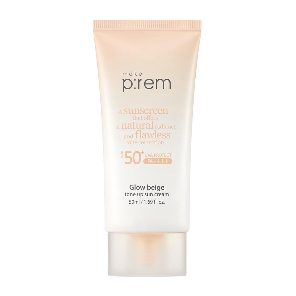 make p:rem UV Defense Me Calming Beige Tone Up Sunscreen SPF50+ PA++++ 50ml