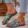 2025 summer new women's casual sandals flat slippers independent station large size women's shoes