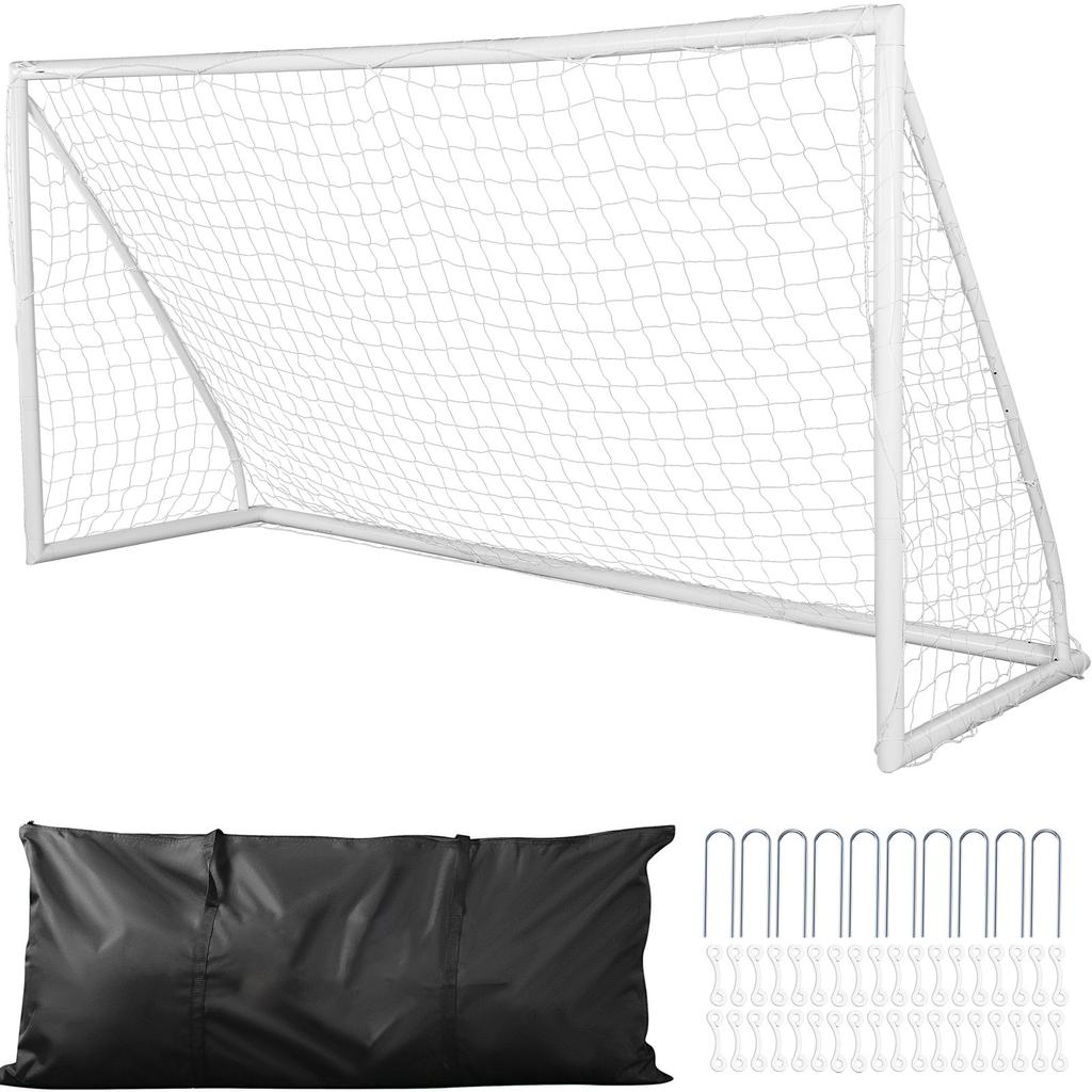 SucceBuy 12x6FT Portable Soccer Goal Soccer Net 1 Pack For Adults Kids Training All-Weather Outdoor Soccer Goals with Carry Bag