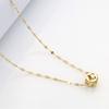 Light Luxury Design Square Necklace Women'S Collarbone Chain Fashionable Versatile Autumn And Winter Sweater Chain