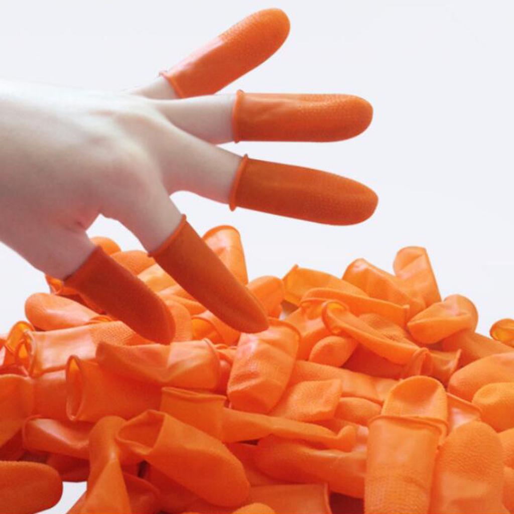 Buy 100Pieces Disposable Latex NonSlip Fingertips Gloves Set 0.7inch