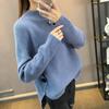 Women's Korean Style Long Sleeve Knit Sweater - Half High Collar, Loose, Thickened, Perfect for Autumn/Winter.