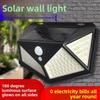 Multifunctionele Zonnelamp Buiten Tuindecoratie Zonnelamp LED Licht Waterdicht Zonlicht Aangedreven Schijnwerper met Bewegingssensor