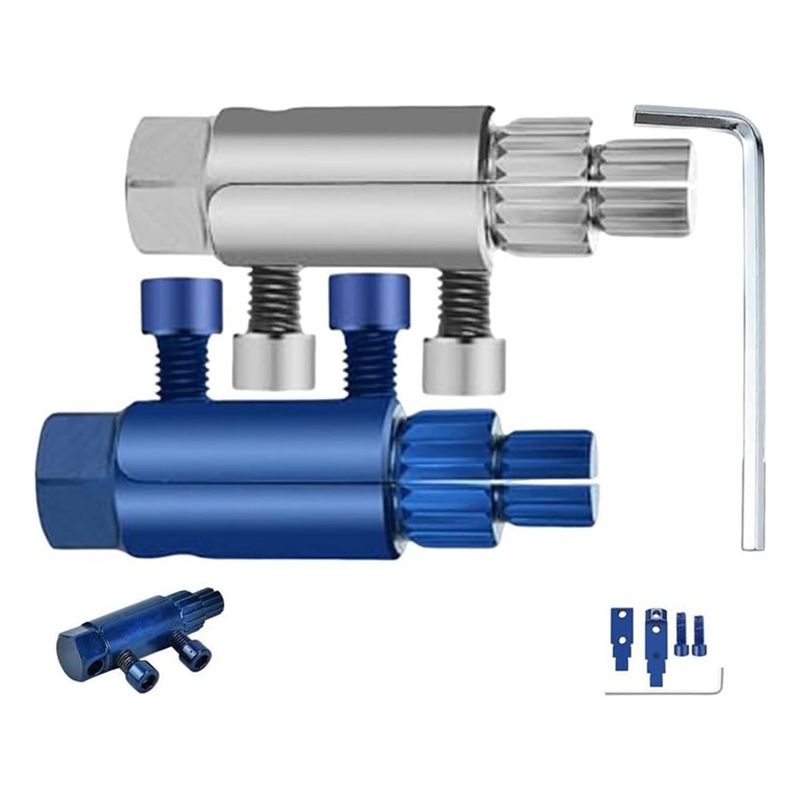 AEE2-Broken Pipe Thread Extractor, Broken Valve Thread Extractor,Easy Out Bolt Extractor Kit Broken Faucet Removal Tool