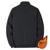 Jacket Spring and Autumn Cotton Thickened Casual Versatile Men's Jacket Stand Collar Fattened Large Size Winter Dad Clothing