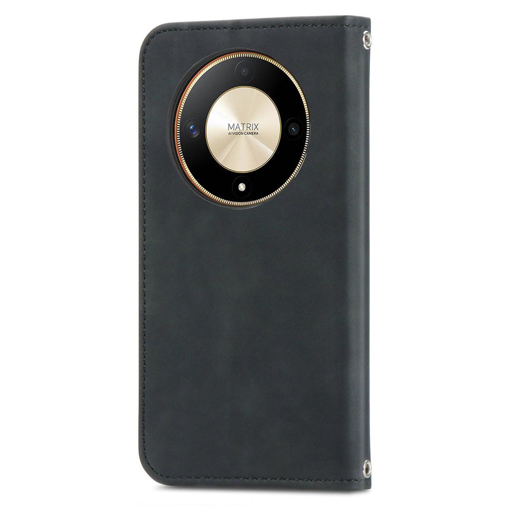 For Honor X9b 5G/Magic6 Lite 5G/X50 5G Case PU Leather Skin-touch Mobile Phone Stand Cover