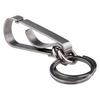 Stainless Steel Keychain Portable Rustproof Double Rings Designs for Traveler and Professionals