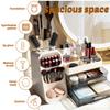 Schubladen-Kosmetik-Aufbewahrungsbox Kunststoff-Hautpflege-Display-Case Große Kapazität Schminktisch Schreibtisch-Organizer Halter Schreibwarenbox