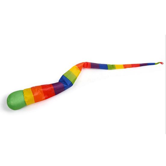 Throw And Catch Ball Toy Rainbow Tail Foam Ball Indoor Outdoor School Playground Sensory Training Kids Colorful Sports Toss Balls