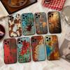 Retro Rust D-Design Phone Case Silicone Soft For IPhone 17 16 15 14 13 12 11 X XR Plus Pro Max Plus