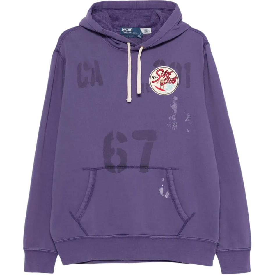 

Polo Ralph Lauren Ss25 Толстовка с капюшоном, карманом и длинным рукавом с логотипом для мужчин, темно-пурпурный 710966442-001 M